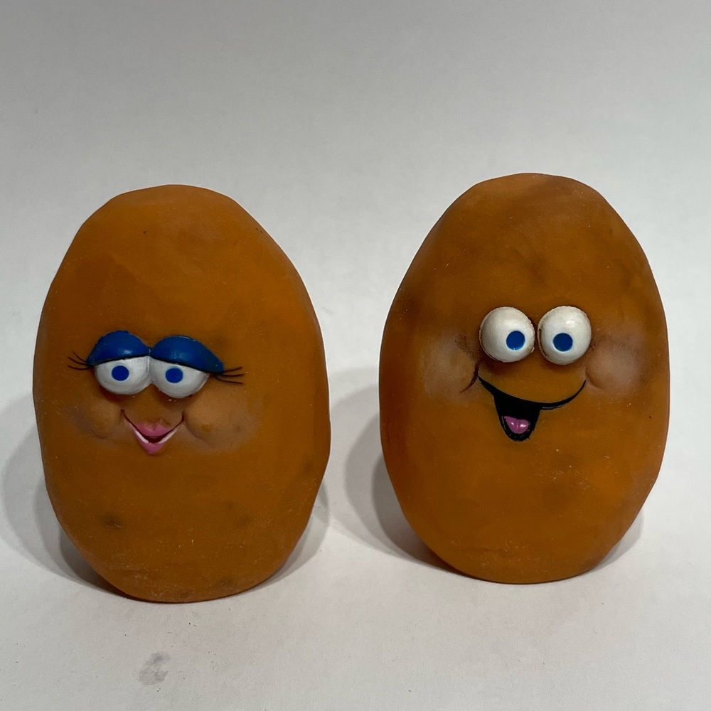 2 VINTAGE McDonalds Chicken Nuggets Characters Good Condition